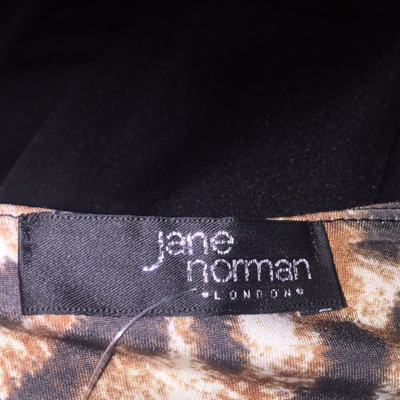 Jane Norman Dress Animal Blouson Skater Size 10 - Picture 11 of 12